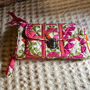 Vera Bradley Pushlock Wristlet (Lilli Bell) Pink
